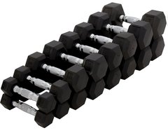 Гексагональний гантельний ряд Fitnessport FF 51D2C-10-50 кг (21 пара) 1260 кг
