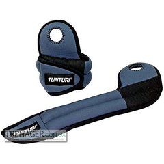 Утяжелители Tunturi Wrist Weights 2 x 0,5 кг (14TUSFU003), Серый/темно-серый;