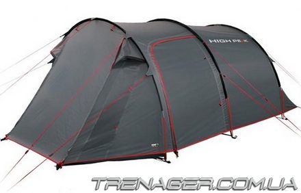 Палатка High Peak Fermo 3 (Dark grey/Red), Серый