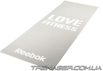 Мат для фитнеса Reebok Love Fitness RAMT-11024GRL серый, Серый