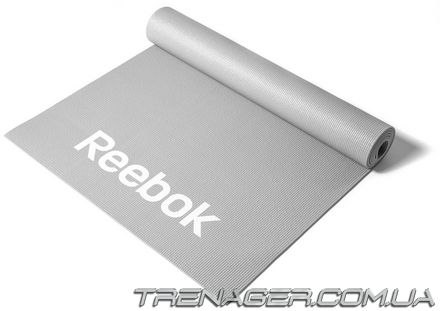 Мат для фитнеса Reebok Love Fitness RAMT-11024GRL серый, Серый